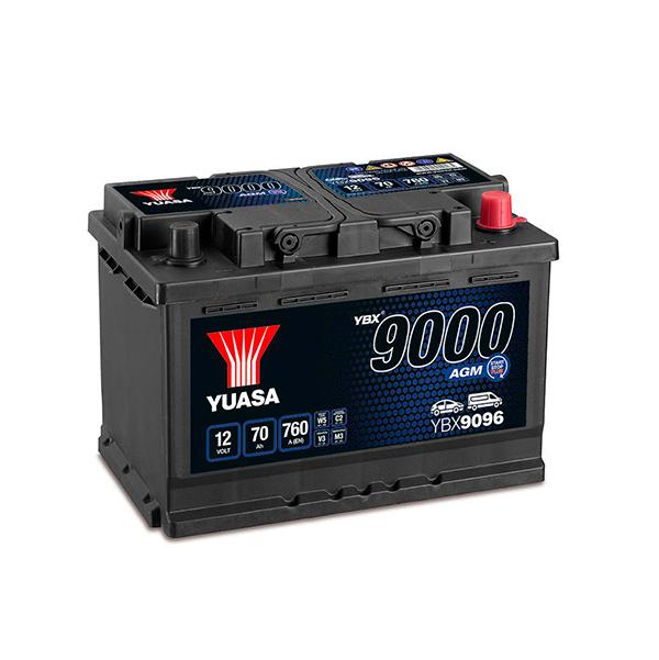 Batterie voiture Start-Stop AGM YBX9096 - 12V 70Ah 760A - Pour véhicules avec technologies avancées_0