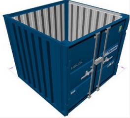 Container de stockage 6 pieds neuf - Porte double-battant - LC6_0