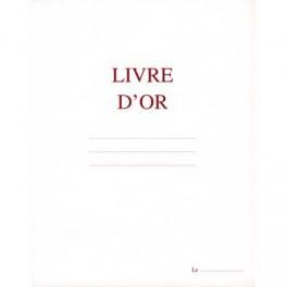 ELVE LIVRE D'OR FORMAT 21X29,7CM BLANC 148 PAGES. COUVERTURE ASPECT CUIR