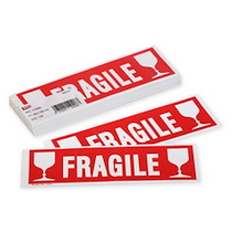 Étiquettes d'expédition fragile manipuler avec précaution (lot de 500) - La  Poste