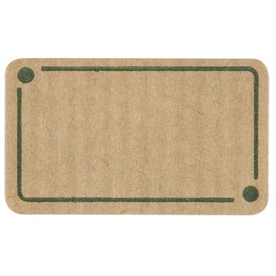 Étiquettes cadeaux adhésives vierges kraft brun 32 x 19 mm_0