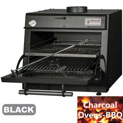 Four-barbecue à charbon, gn 1/1 (60 kg/h) couleur noir - CBQ-060/BK_0