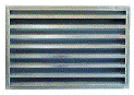 Grilles acoustiques AFO - simple ou doubles, aluminium ou acier inoxydable, avec ou sans bride de fixation_0