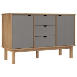 Helloshop26 - Buffet bahut commode armoire meuble de rangement organisateur cuisine salle de séjour salon et 113,5 x 43 x 73 cm bois 02_0036187 - 300_0