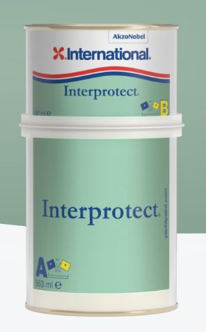 Interprotect - primaire/sous-couche bi-composants - international - parfaite pour les surfaces en polyester, vinylester, époxy, acier, aluminium, ferrociment et bois_0