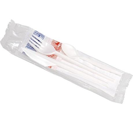 KIT COUVERTS SOLIA 6/1 BLANC (VENDU PAR 250)