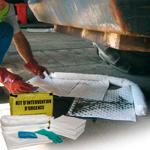 Kits antipollution - Sac d'intervention hydrocarbures 45 litres - Réf. KHY45_0
