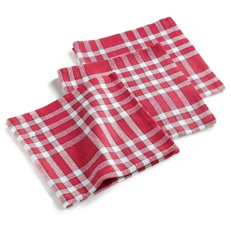 Serviettes En Papier 40x40cm Rouges 2 Couches - Lot 50 Pièces Pli 1/4
