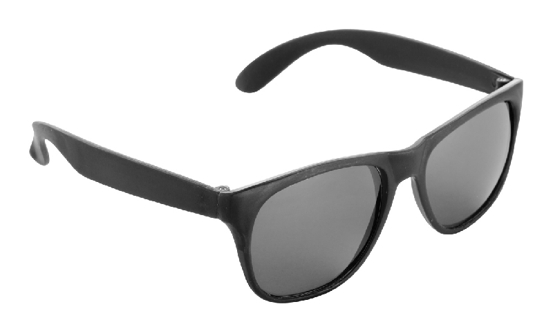 Lunettes de soleil en plastique - protection UV400 - couleur noire - 20g_0