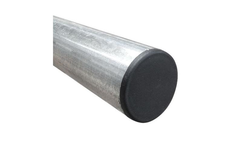 Poteau en acier galvanisé - diamètre 60 mm - compatible tous types de panneaux_0