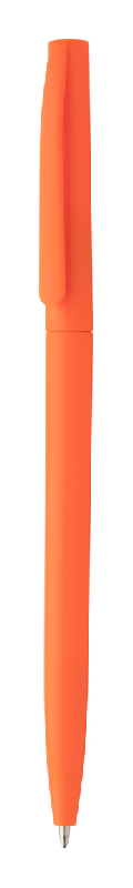 Stylo à bille en plastique - encre bleue - couleur orange - poids 5g_0