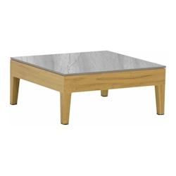 Table basse de jardin en aluminium et céramique Welcome Océo By Proloisirs - gris 3700103102850_0