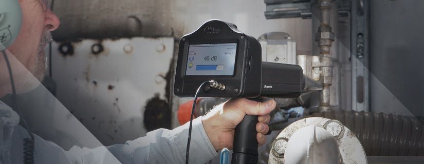 Détecteur d'air comprimé avec écran tactile et appareil photo intégré