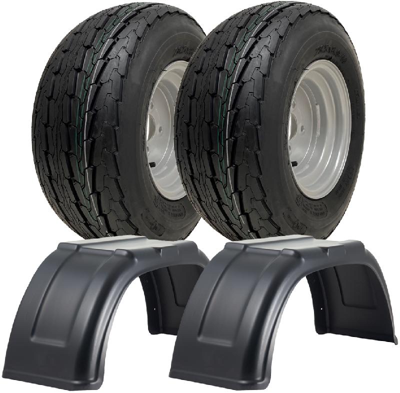 20.5x8.00-10 Roues de remorque et garde-boue 4