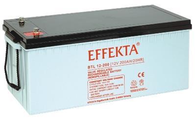 Batterie solaire agm 200ah 12v effekta btl 12-200_0