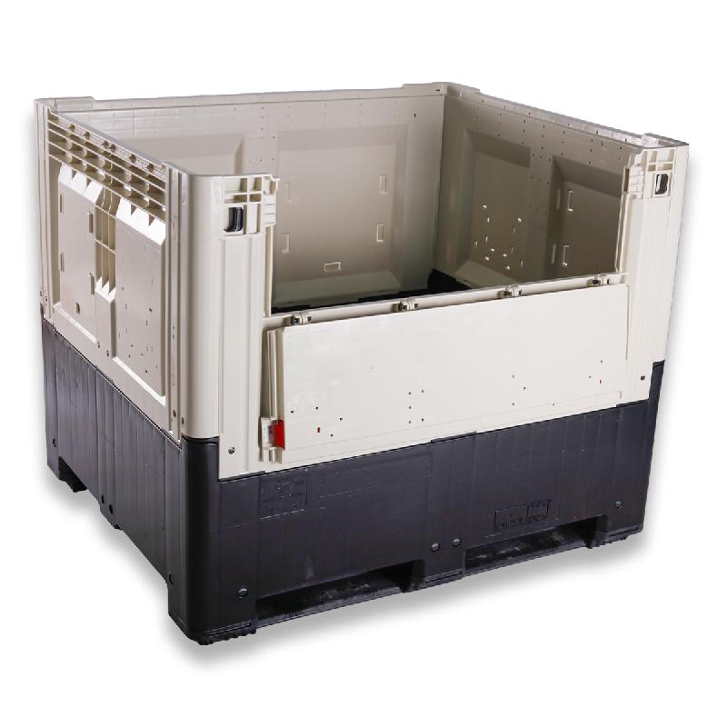 Caisse palette plastique pliable Smartbox Grande hauteur à trappe d'accès 1200 x 1000_0