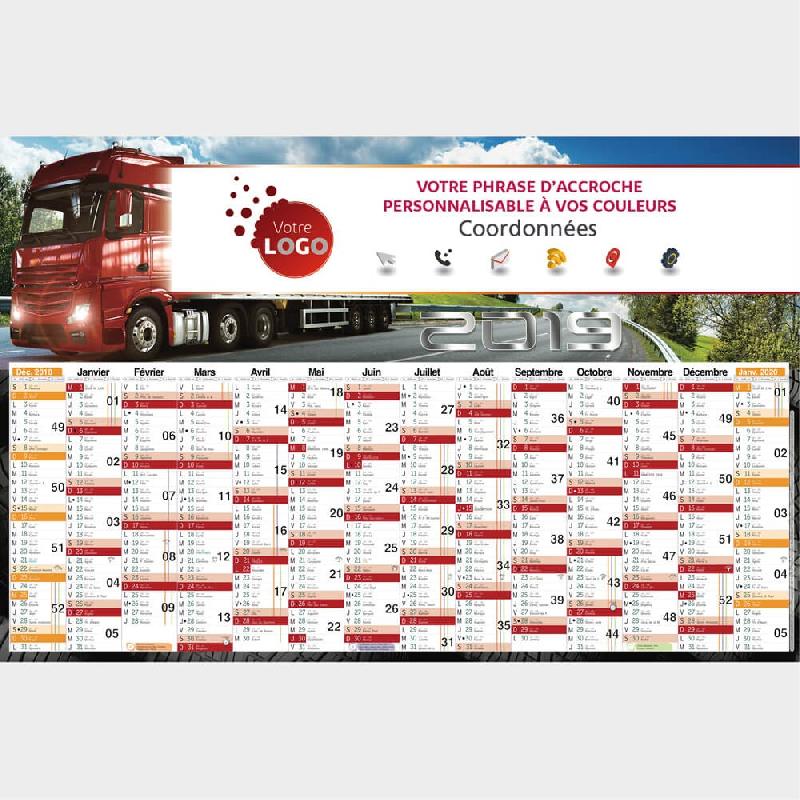 Calendrier camion - 66 x 43 cm_0