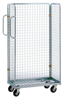 CHARIOT PORTE-BACS - FORCE GLOBALE 300 KG - DIMENSIONS EXTÉRIEURES L X P X H 1295 X 600 X 1600 MM