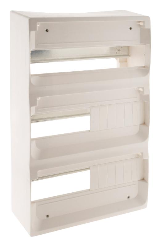 Coffret tableau électrique 39 modules blanc à équiper - 3 rangées - Zenitech_0