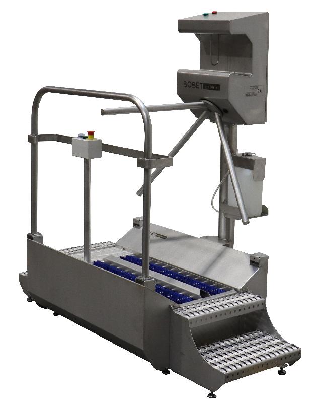 Combiné Hygiène GREENTECH - lave-semelles et désinfection des mains avec tourniquet tripode - Bobet Matériel_0