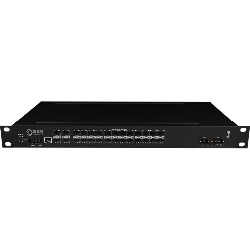 Commutateurs - switch JAI-MIGS2400W4-1U - 4 ports fibre 10G + 24 ports 1000Base-X géré - Ethernet industriel_0