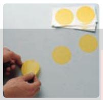 Disque individuel autocollant en vinyle - Marquage au sol pour allées, machines et zones de stockage - 500 disques/boîte_0