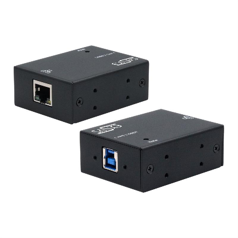 EXSYS EX-13021HMV USB 3.2 type B vers Ethernet 1 Gigabit, kit rail DIN inclus_0