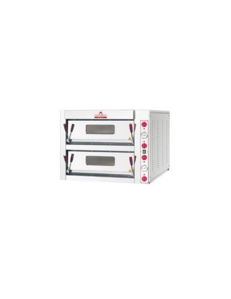 Four à pizzas ITALFORNI 2x6 pizzas - deux chambres - finition inox - modèle TK2B_0