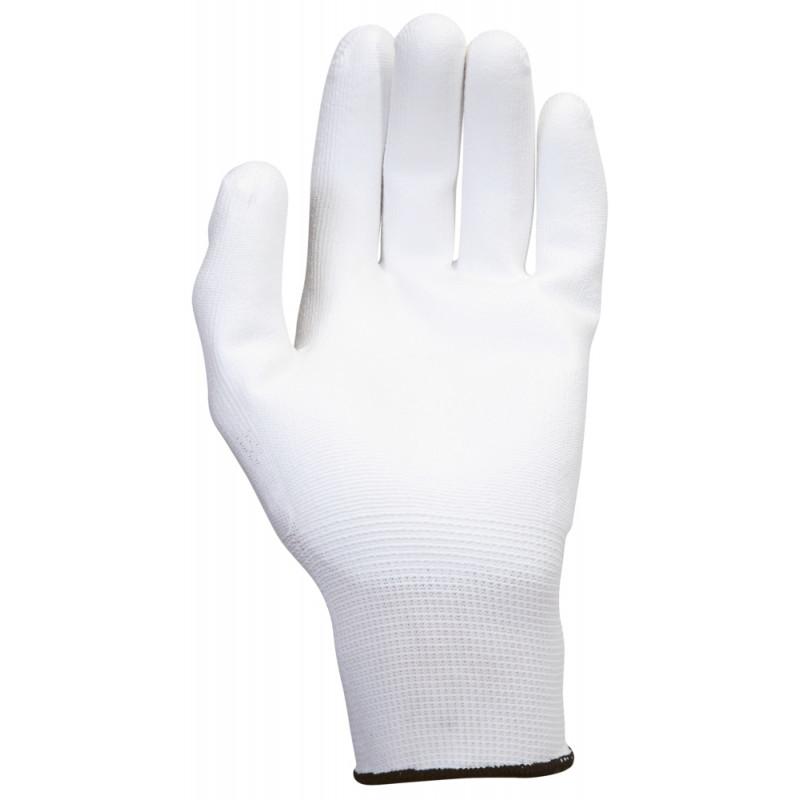 Gants microfibres blancs, T.10, 12 paires KSTools | 310.0315_0