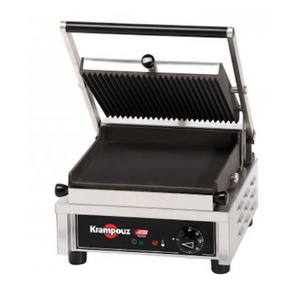 Grill panini small lisse / rainuré krampouz_0