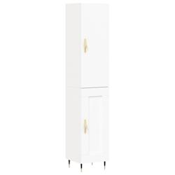 Helloshop26 - Buffet bahut commode armoire meuble de rangement organisateur cuisine salle de séjour salon haut 34,5 x 34 x 180 cm 02_0032419 - 300021_0
