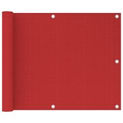 Helloshop26 - Écran de balcon brise pare vue protection confidentialité 75 x 300 cm PEHD rouge 02_0010352 - 3000566482729_0