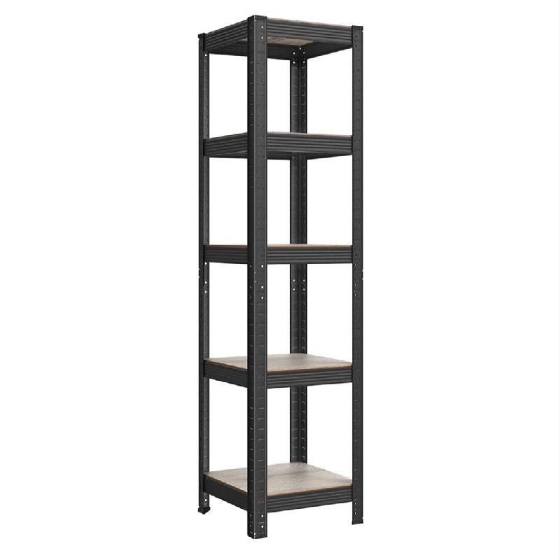 Helloshop26 - Étagère charge lourde à 5 niveaux 150 x 37 x 37 cm capacité 400 kg (80 kg/niveau) style industriel planches réglables 12_0005568 -_0