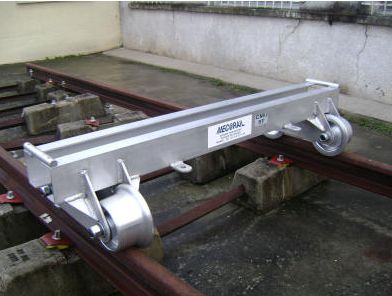 Lorry ferroviaire simple - mecarail - en aluminium cmu 5t_0