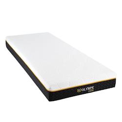 Matelas  Mousse à mémoire de forme 90x200 cm OLYMPE OLYMPE LITERIE - blanc 3MA63.0920_0