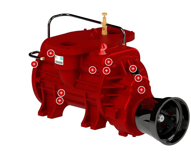 Mec II S.C. Compresseur Battioni Pagani - pour enrouleurs de tuyau d'irrigation vides - raccords flexibles Ø 2