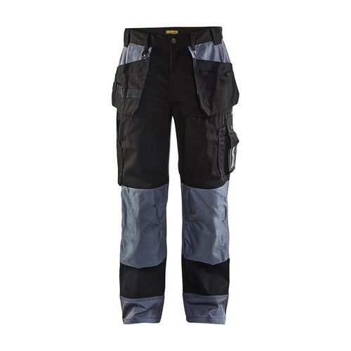 PANTALON ARTISAN BICOLORE NOIR GRIS CLAIR TAILLE D104 - BLAKLADER