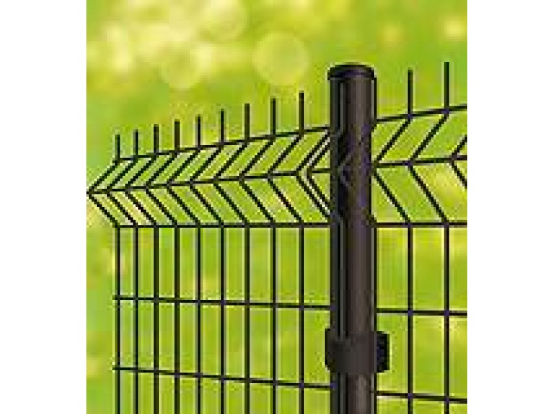 Poteau de clôture noir hauteur 1.70 m_0