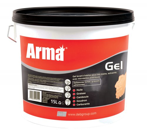 TOPCAR - Gel lavant d'atelier pour les mains - Solvanté, microbilles plastiques, parfum orange - Seau de 15 litres - GEL015_0