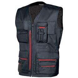 U-Power - Gilet de travail sans manches multi poches bleu foncé FUN Bleu Foncé Taille M - M bleu 8033546158821_0
