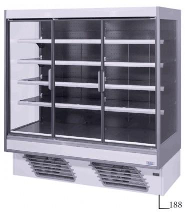 Vitrine verticale positive avec porte, pour chr, traiteurs, boulangeries, pâtisseries et chocolateries - onwave 3 eco 93 iarp_0