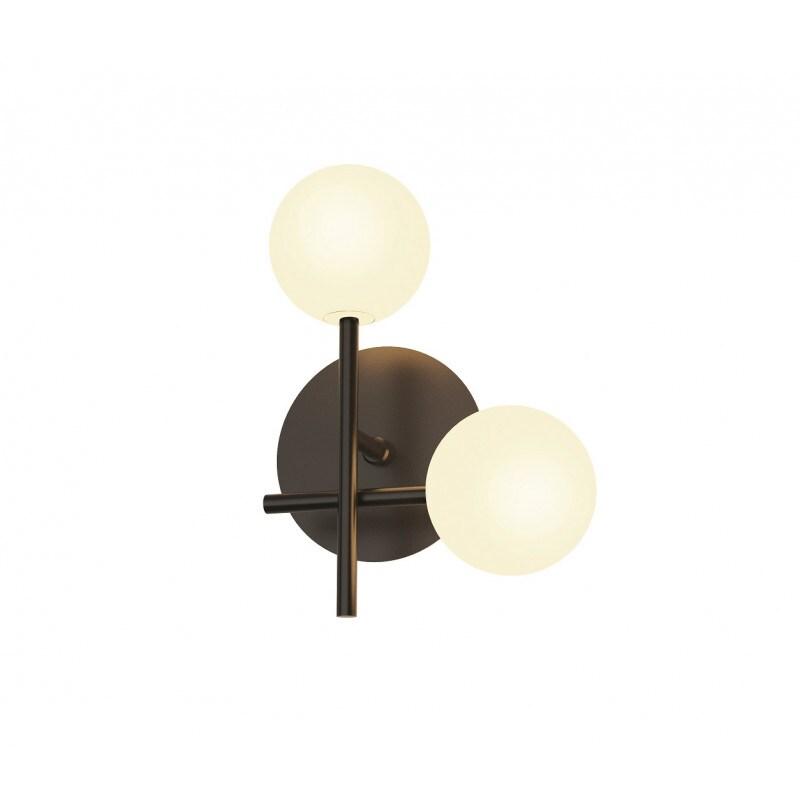 Applique murale 2xG4 5W cristal noir fer IP20 - Mantra - Cellar - noir 8435153276354_0