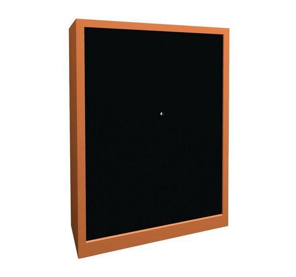 ARMOIRE À RIDEAUX LARGEUR 100 HAUTEUR 135 CM ORANGE-ANTHRACITE - MANUTAN COLLECTIVITÉS