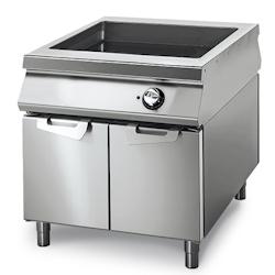 Virtus group Bain-Marie Électrique sur Coffre avec Portes, 1 Bac GN 2/1 - Virtus - 0698142276201_0