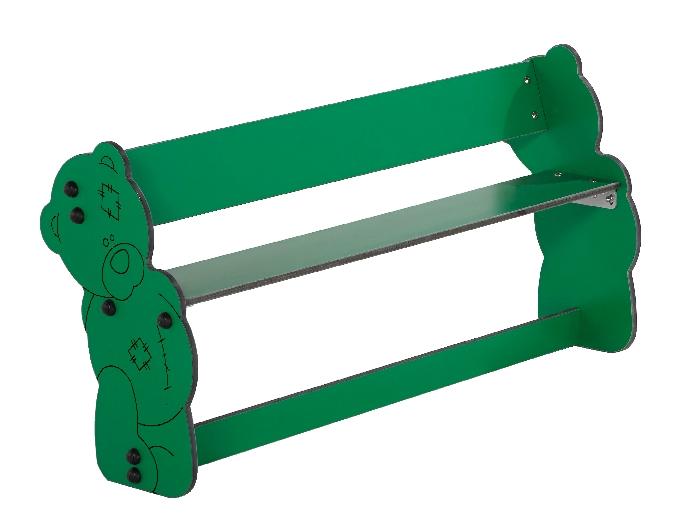 BANQUETTE ENFANTS OURSON HAUT. D\'ASSISE 18 CM VERT - MANUTAN COLLECTIVITÉS