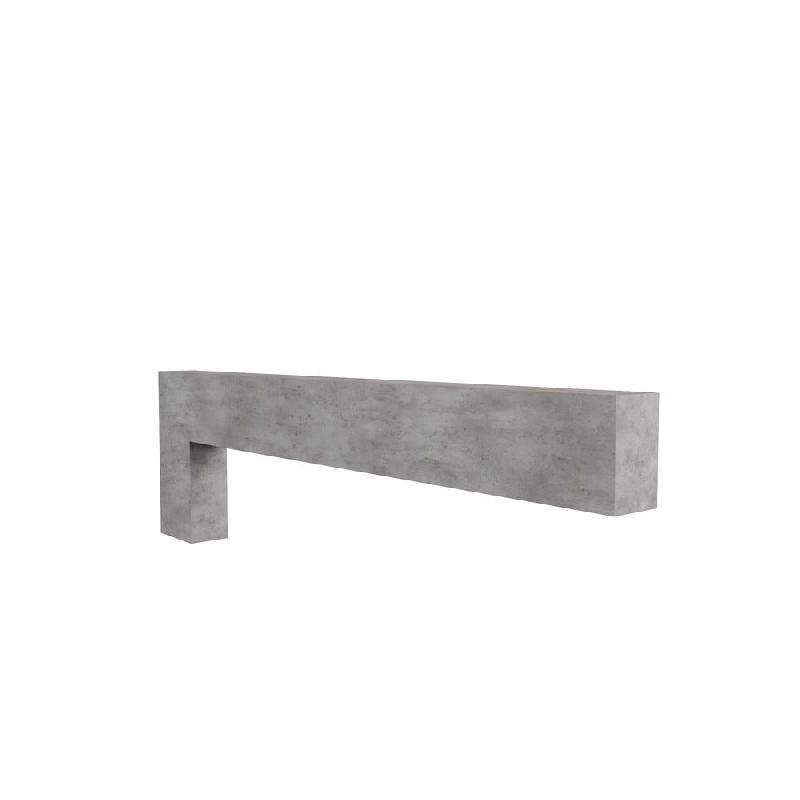 Barre horizontale Oslo avec equerre 6x10x85 cm - gris chicago_0