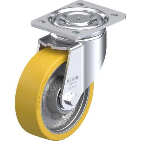 BLICKLE - ROULETTE PIVOTANTE Ø 160MM BANDAGE POLYURÉTHANE PU 800KG - LH-GTH 160K