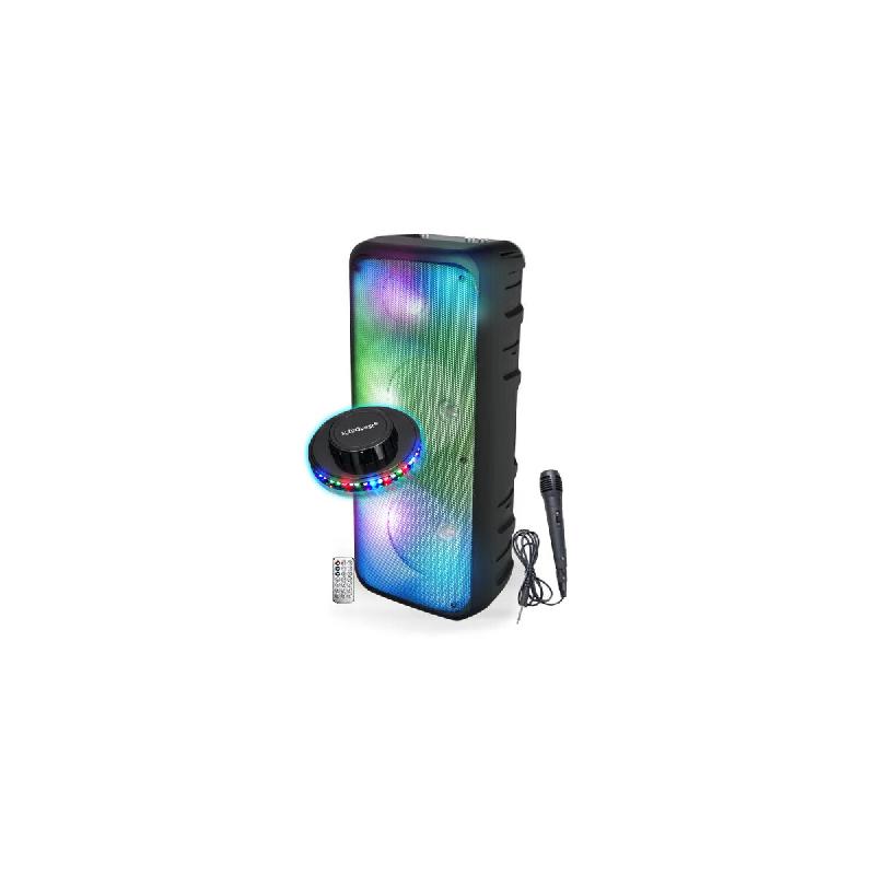BM Sonic Enceinte Karaoké 850W Lumineuse - Inovalley - KA25-fire - Bluetooth V5.0 - 64 Cm -Noir- USB - Télécommande, SONO DJ, Lumière LED - 366663_0