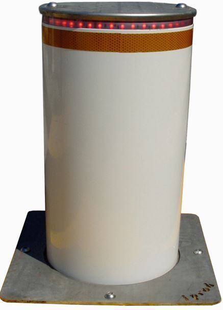 Borne escamotable semi-automatique BA273 - vérin à gaz - pour zones piétonnes et protection de vitrines_0