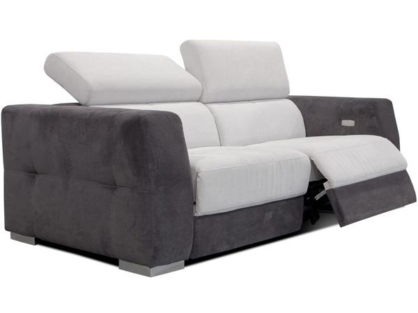 Canapé relax - tissu polyester et nylon - structure bois massif - suspension Nosag - dimensions L200 H76 P101_0